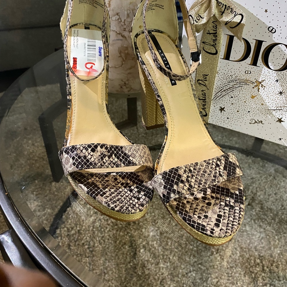 Snake skin heels